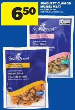 Real Canadian Superstore Seaquest clam or mussel meat offer
