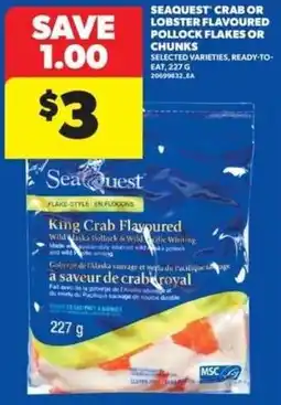 Real Canadian Superstore Seaquest king crab flavoured wild alaska pollock & wild pacific whiting offer