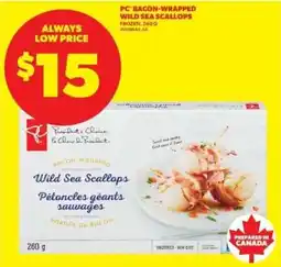 Real Canadian Superstore PC bacon-wrapped wild sea scallops offer