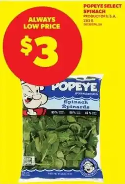 Real Canadian Superstore Popeye spinach offer