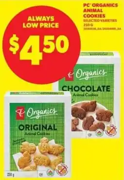 Real Canadian Superstore PC Organics animal cookies offer