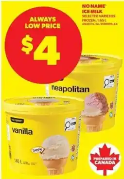 Real Canadian Superstore No Name ice milk offer