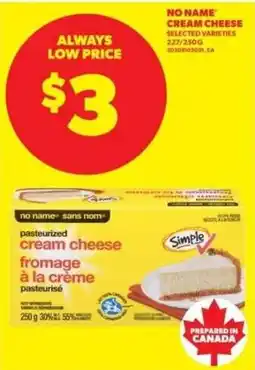 Real Canadian Superstore No Name cream cheese offer