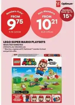 Real Canadian Superstore lego super mario playsets offer