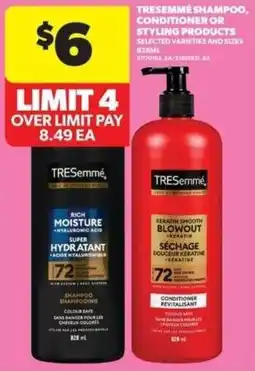 Real Canadian Superstore TRESemmé shampoo, conditioner or styling products offer