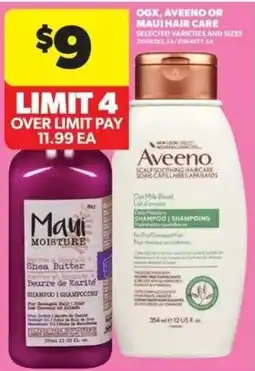 Real Canadian Superstore Ogx, Aveeno Or Maui Hair Care offer