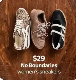 Walmart No Boundaries women's sneakers offer