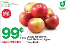 Highland Farms Ontario Homegrown Fresh Macintosh Apples offer