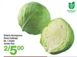 Highland Farms Ontario Homegrown Green Cabbage offer