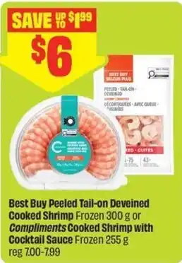Best Buy Peeled Tail-on Deveined Cooked Shrimp