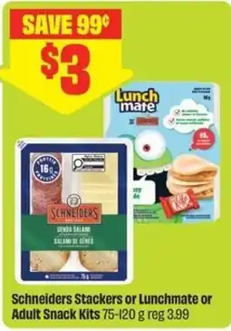 FreshCo Schneiders Stackers or Lunchmate or Adult Snack Kits offer
