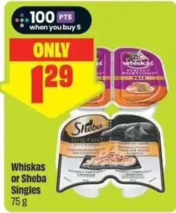 FreshCo Whiskas or Sheba Singles offer