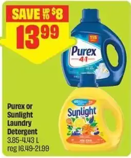 FreshCo Purex or Sunlight Laundry Detergent offer