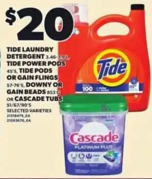 Tide laundry detergent