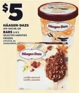 Loblaws Häagen-Dazs frozen bars offer