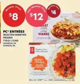 Loblaws PC entrées selected varieties offer