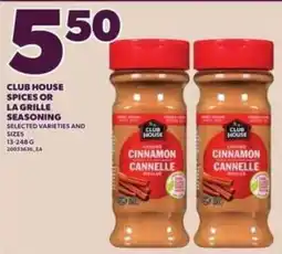 Loblaws Club House spices or la grille seasoning offer