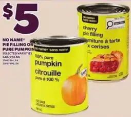 Loblaws No Name pure pumpkin offer