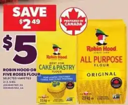 Loblaws Robin Hood or Five Roses flour offer