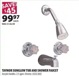 Co-op Taymor Sunglow tub and shower faucet offer