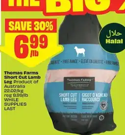 FreshCo Thomas Farms short cut lamb leg offer