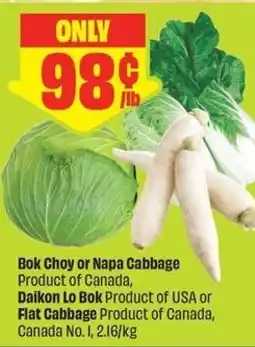 FreshCo Bok Choy or Napa Cabbage offer