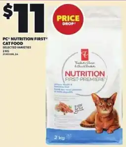 Loblaws PC nutrition first cat food offer