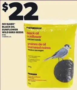 Loblaws No Name black oil sunflower wild bird seeds offer