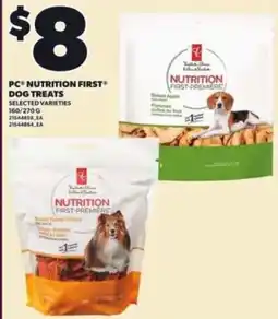 Loblaws PC Nutrition First dog treats offer