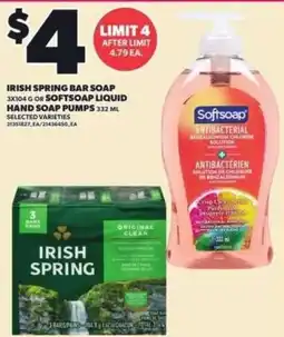 Loblaws Irish spring bar soap offer