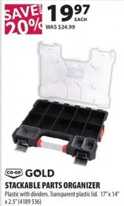 Co-op Co-op Gold Stackable Parts Organizer offer