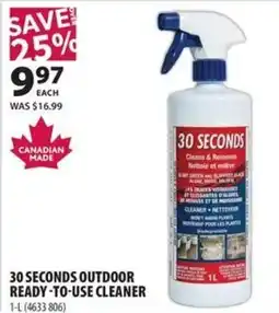 Co-op 30 seconds outdoor ready-to-use cleaner offer