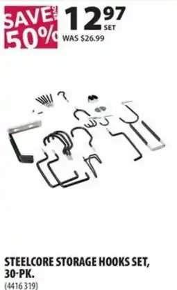 Co-op Steelcore storage hooks set offer