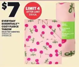 Loblaws Everyday Essentials Cozy Fleece Throw offer