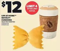 Loblaws Life at Home novelty cushions offer