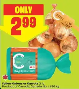 FreshCo Yellow Onions or Carrots offer