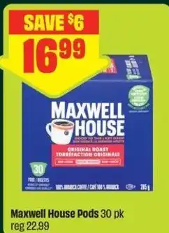 FreshCo Maxwell House coffee pods offer