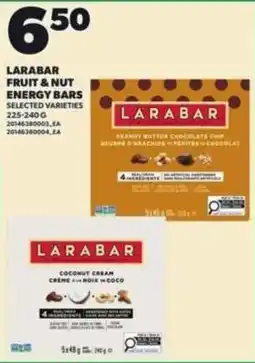 Loblaws Larabar fruit & nut energy bars offer