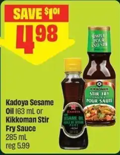 FreshCo Kadoya Sesame Oil or Kikkoman Stir Fry Sauce offer
