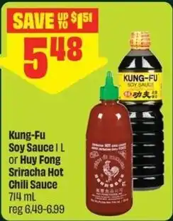FreshCo Kung-Fu Soy Sauce or Huy Fong Sriracha Hot Chili Sauce offer