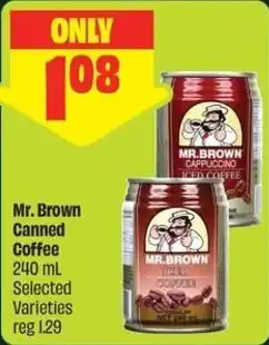 FreshCo Mr. Brown Canned Coffee offer