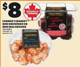 Loblaws Farmer's Market mini brownies or mini macaroons offer