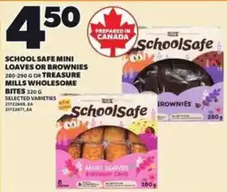 Loblaws Schoolsafe mini loaves or brownies offer