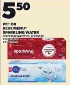Loblaws pc sparkling water offer