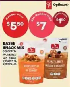 Loblaws Optimum basse snack mix offer