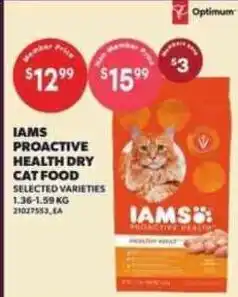 Loblaws Iams proactive health dry cat food offer