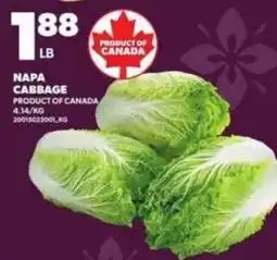 Loblaws Napa cabbage offer