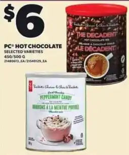 Loblaws PC hot chocolate offer