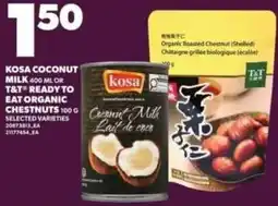 Loblaws Kosa coconut milk offer