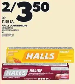Loblaws Halls cough drops offer